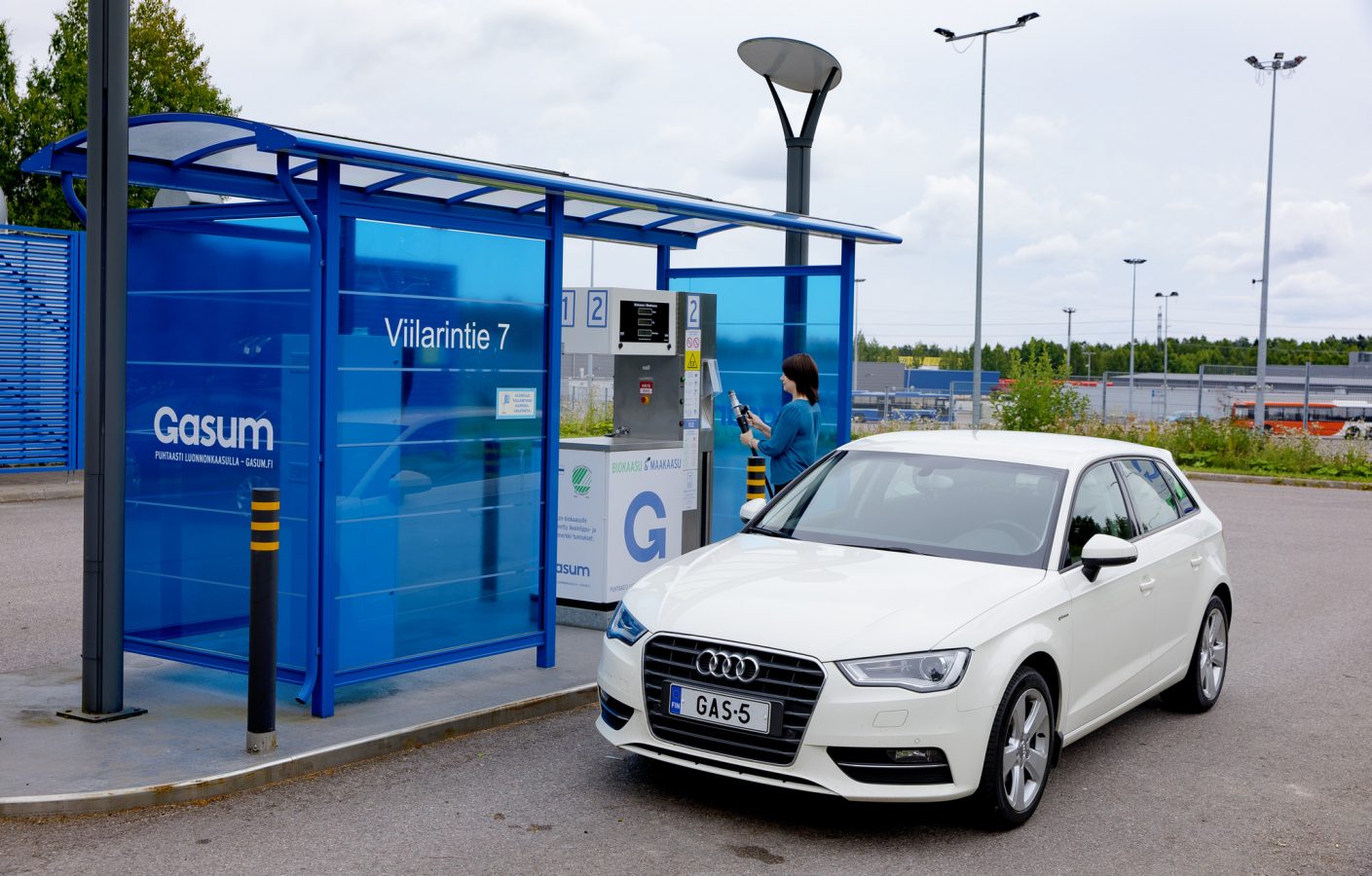 Gasum biogas station.