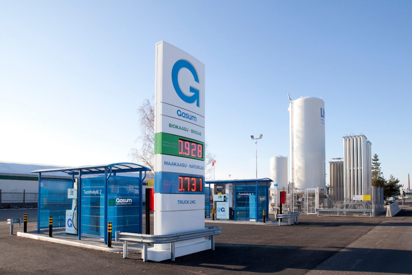 Gasums biogas station.